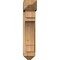 Ekena Millwork Merced Arts and Crafts Rough Sawn Bracket w/ Offset Brace, Western Red Cedar, 8"W x 26"D x 38"H BKT0806X26X38MRC03RWR - alternate 3